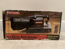 Vintage Craftsman 3x21 Inch Belt Sander Model 11720 Black - Tested Works