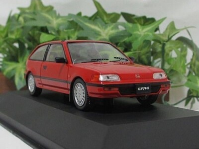 FIRST43 Honda Civic 1987 Red 1/43 scale Minicar Diecast Model Car