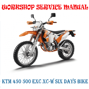 details about ktm 450 500 exc xc w six days 2013 2016 workshop service manual (digital e copy) Ktm 500 Exc Service Manual