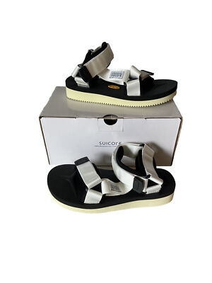 Suicoke Womens Depa V2 Strappy Sandal Size 7 White Vibram NIB $220 Mens 5 Shoes