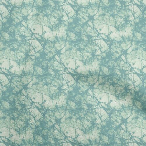 Suministros de acolchado Batik de tela verde azulada flexible de algodón oneOone-wyI - Imagen 1 de 25