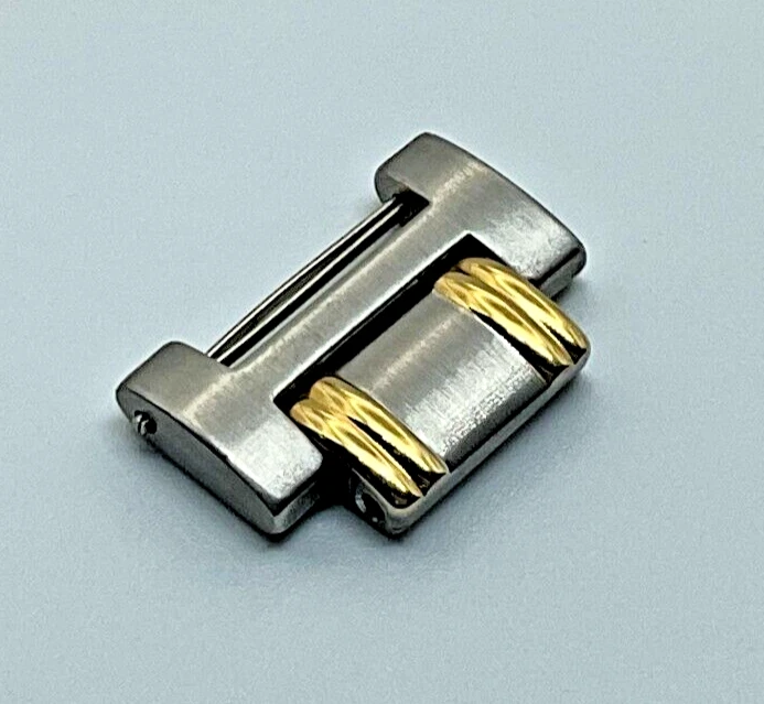 BRACELET DE MONTRE BICOLORE ORIGINAL NEUF 16 MM GUCCI LINK POUR 9000 M
