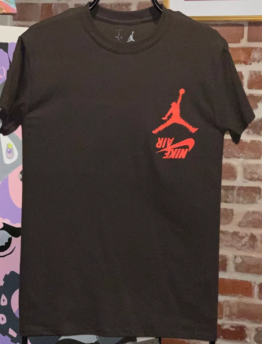 Jordan Brand Travis Scott Brown Highest In the Room T shirt Small Cactus  Jack