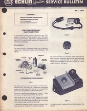 1972 NAPA ECHLIN IGNITION SERVICE BULLETIN MAY 72