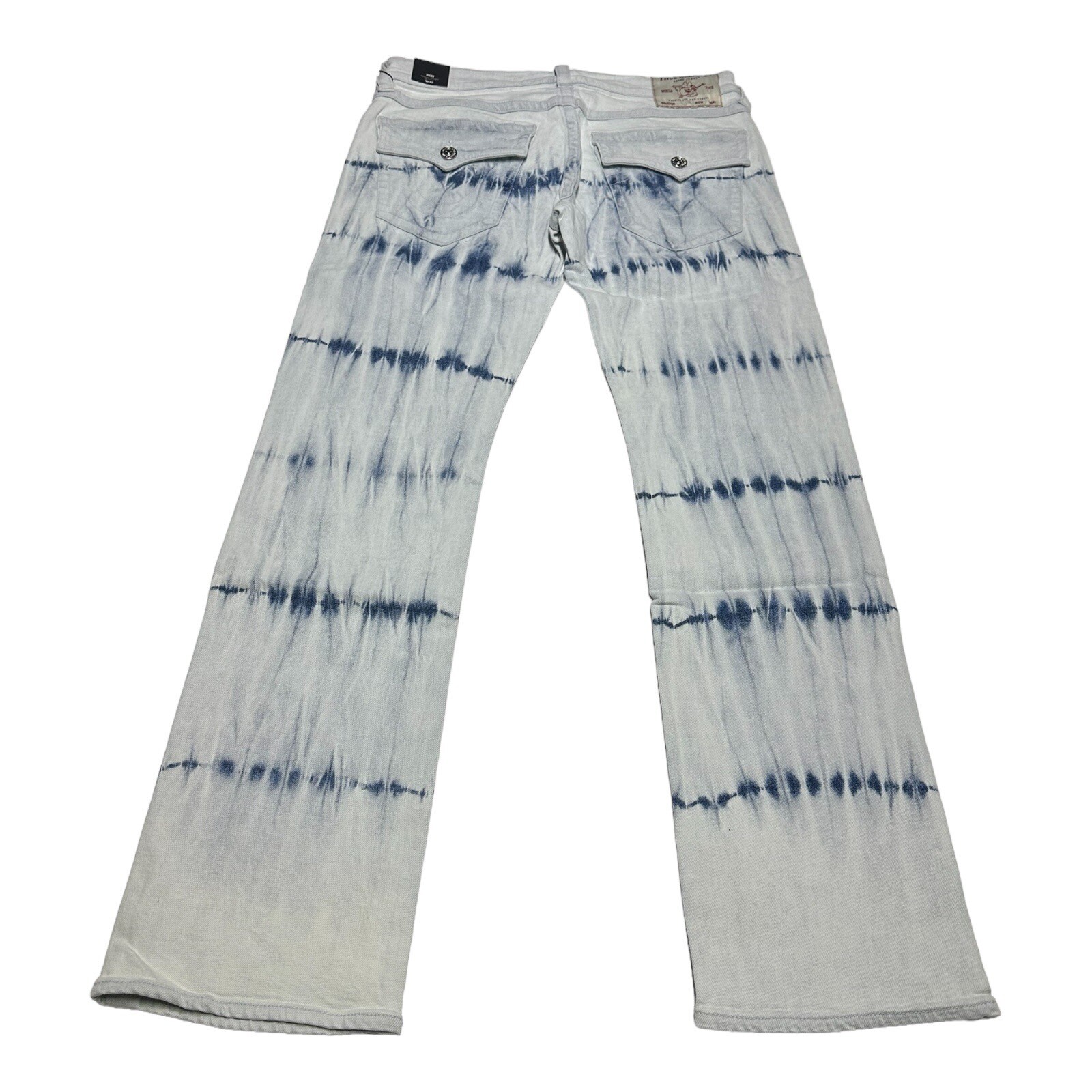 NWT Men's True Religion Ricky Relaxed Straight Dyed Flap Denim Jeans Size 32x32 thumbnail 2