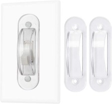Wall Switch Guards Plate Covers Child Safety Security Home Decor 2 Pack , Clear