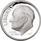 2007 S Roosevelt 90% Silver Dime DCAM GEM PROOF