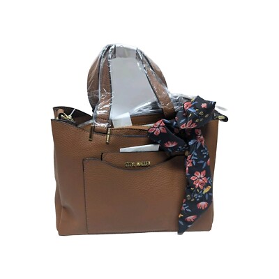 Steve Madden Purse Brown Hobo W/ Scarf, Handbag, Shoulder bag