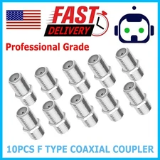 10PCS F Type Coax Coaxial Cable Coupler Female Jack Adapter Connector M380