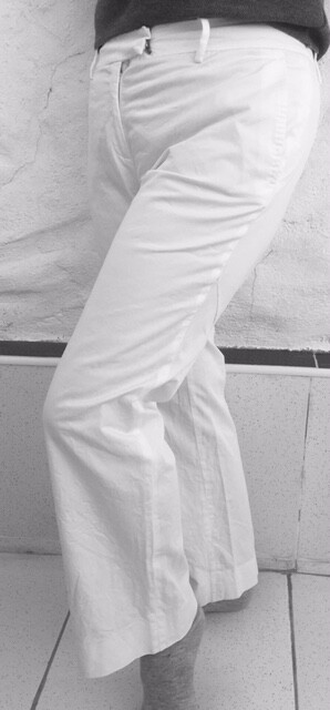 FACONNABLE jeans WHITE COTTON Size 10 Uk flared leg vintage RRP £199.00 image 4