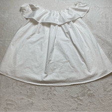 Hatch White Sleeveless Ruffled Elastic Neck Maternity Top Size OS