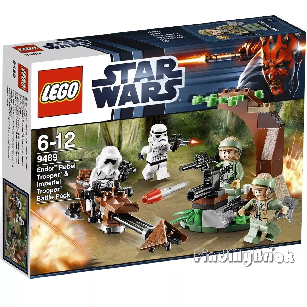 NEW Lego Star Wars 9489 Endor Rebel Trooper Imperial Trooper Battle Pack NEW