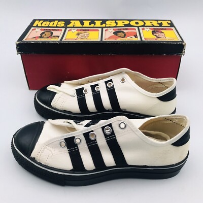 Vtg 1971 Keds AllSport Box w/ Cards & Sneakers Johnny Bench Stan 