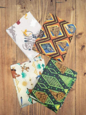 4 Half Yards -Assorted Lion Guard Lion King Half Yard Bundle