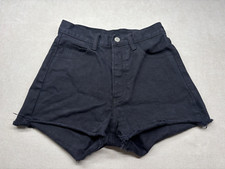J Galt Brandy Melville Shorts S Black Denim Button Fly