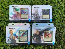 MTG FINAL FANTASY COLLECTOR COMMANDER DECK BOX - FULL SET of 4 /NEW