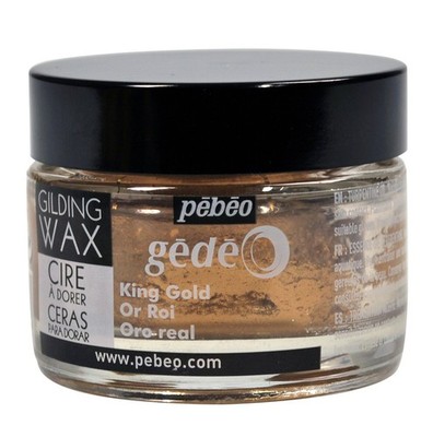 Pebeo Gilding Wax Metallic Gilders Paste 5.6oz Jar King Gold 766507US