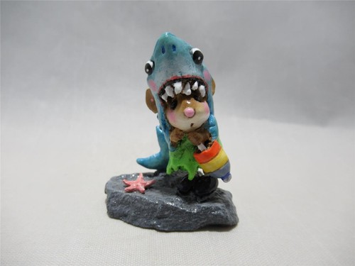 Wee Forest Folk Shark in the Dark!  Retired 2022 - Comes in WFF Box