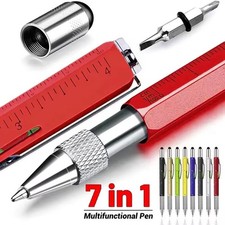 7-in-1 Multifunction Pen with Stylus, Ruler, Screwdriver, and Level Gauge