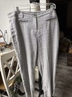 Pre-owned J. Jill Lt. Gray Pin Stripe Straight Leg Pants Sz 14 — photo 1