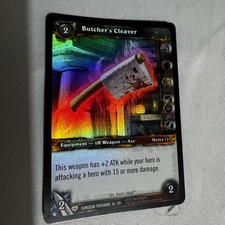 Butcher’s Cleaver Foil WOW World Of Warcraft Card TCG CCG Dungeon Treasure