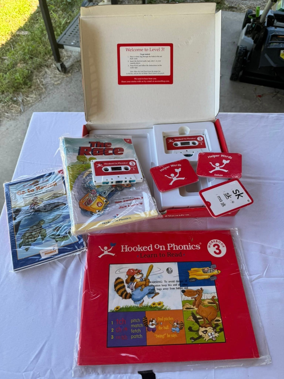 Hooked On Phonics Level 3 Learn To Read COMPLETE Set Books Cassette