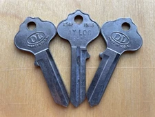Ilco IN18 / X1054F / X54F Key Blanks. Lot Of Three(3) Dominion Keys. Made In USA