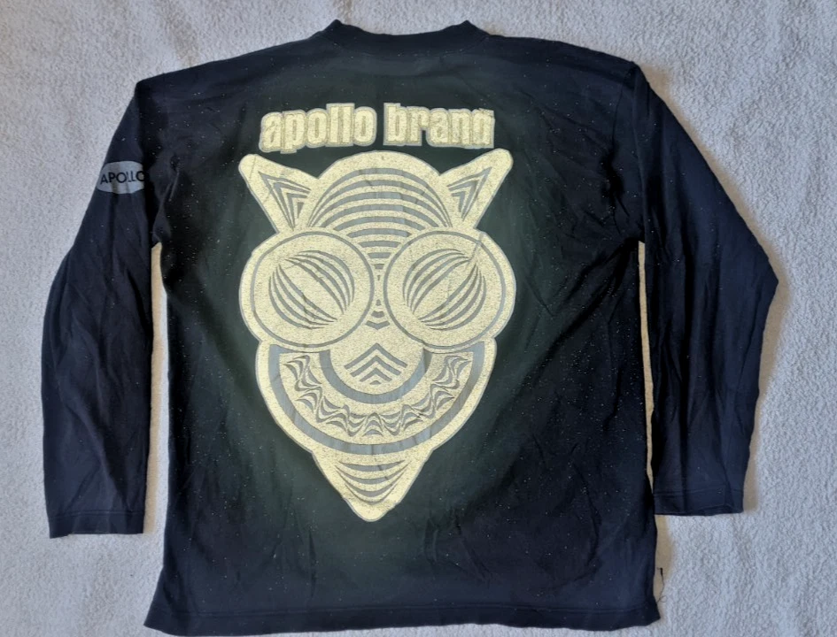 Apollo London anni 90 Techno House Clubwear manica lunga - camicia rave vintage - Immagine 2 di 4