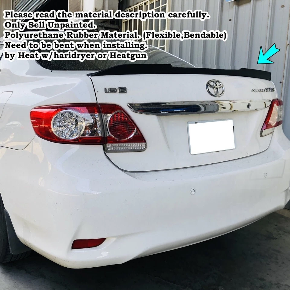 Kmh 284PC Type Rear Duckbill Trunk Spoiler Wing Fits 1998~2004 Audi A6 C5 Sedan - Image 3 of 4