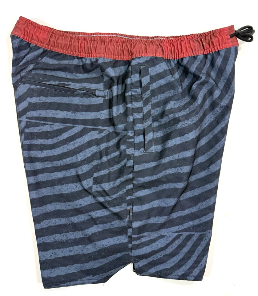 Pantalones Cortos Complejos Stance Para Hombres Talla XL Estampado a Rayas Entrenamiento Gimnasio Rendimiento Elásticos Foto 3 de 4