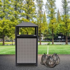 38Gal Commercial Waste Container, Outdoor Trash Can, Garbage Enclosure