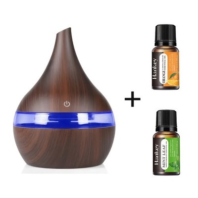 Essential Oil Diffuser - LED Humidifier - Mist Aroma Therapy + 2 Oils +Remote