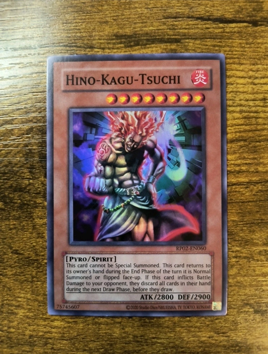 Hino-Kagu-Tsuchi RP02-EN060 Unlimited Edition Retro Pack 2 Yugioh Card