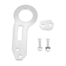 Rear Tow Towing Hook, Quick Release Racing Trailer Hook Universal Silver Tone