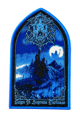 Vargrav - Reign In Supreme Darkness BLUE Border Woven Patch NEW Sold Out Direct