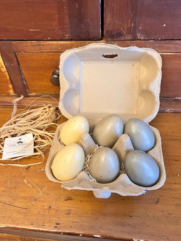 New Speckled Eggs in Carton Farmhouse Decor