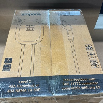EMPORIA EV Charger Level 2, 48 amp Indoor/Outdoor Electric Car Charger, NEMA ...