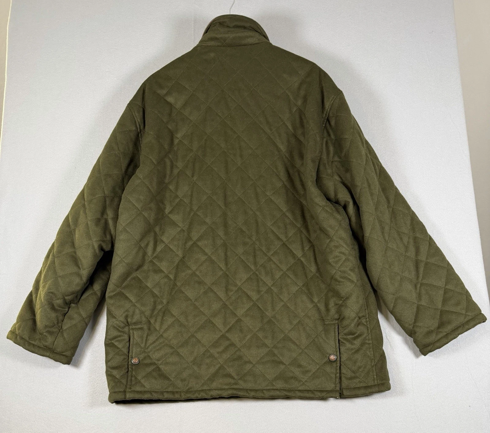 Beretta Sport Thermore Quilted Field Jacket Mens Cashmere Olive Green 54 Italy - product detail image 6