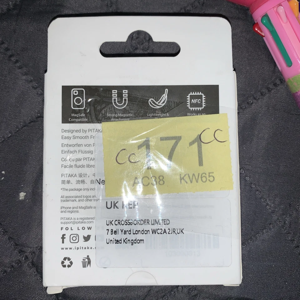 PITAKA Mobile Phone Ring Holder Compatible with Magsafe Magnetic Grip Ring Holde - Image 3 of 3