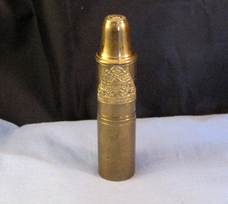 RARE THOMAS WHARTON EARLY BRASS VESTA CASE CANDLE WRITING BOX 1846 MATCHSAFE