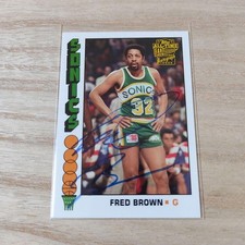 Fred Brown Seattle SuperSonics 2005-06 Topps Autograph NBA Card