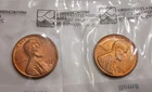 1950 S 1949 S Uncirculated Wheat Pennies Littleton Coin Company 2 Coins