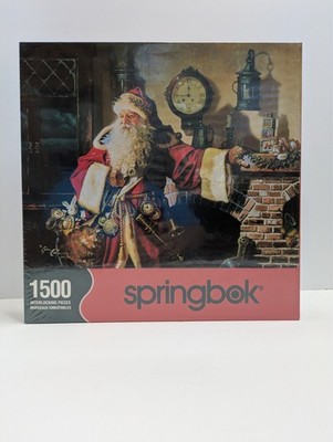 Springbok Father Christmas / Pere Noel Jigsaw Puzzle Sealed NIB 2004 Santa Claus