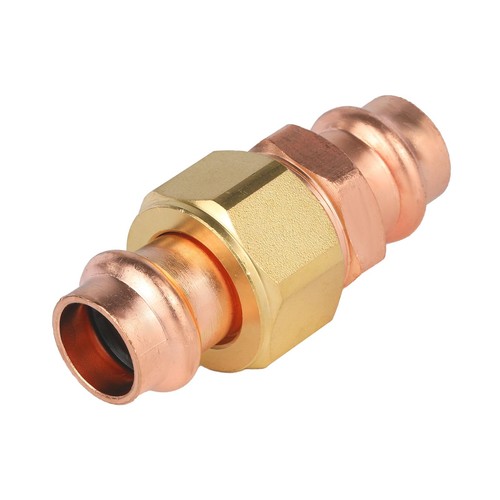 1 PC 1 Inch Copper Press Union Coupling Fitting Tight Space DIY Plumbing