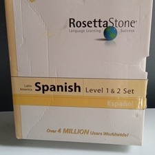 Rosetta Stone Spanish Level 1  2 Set Homeschool Edition Language Learning