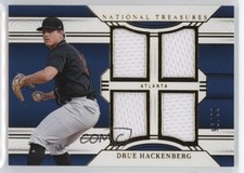 2024 Panini National Treasures Game Gear Swatches Quad /99 Drue Hackenberg 1mr0