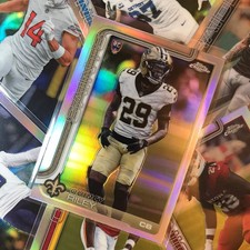 2025 Topps Chrome Football TATE RATLEDGE Rookie Base Refractor #383