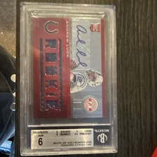 Panini 2012 Totally Certified Andrew Luck Platinum Red Auto MEM /199 BGS 9