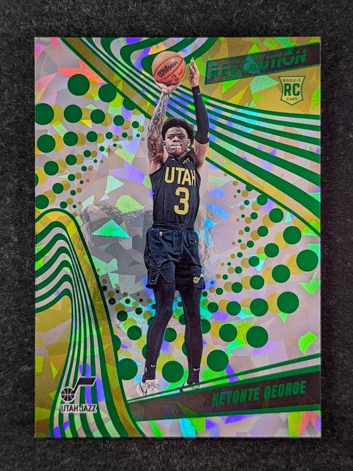 2023-24 Panini Revolution KEYONTE GEORGE 46/88 RC Emerald Chinese New Year SP