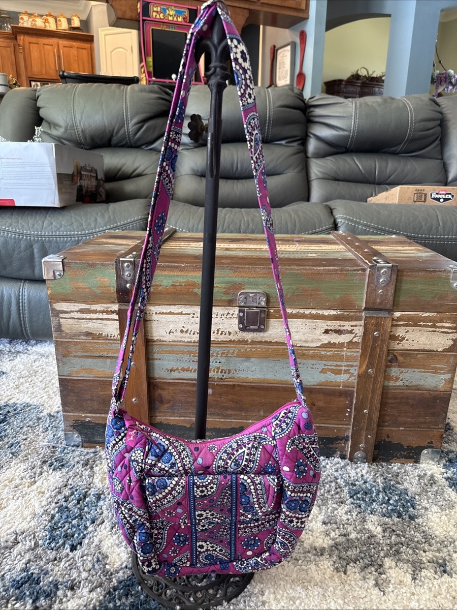 Vera Bradley Retired Boysenberry Quilted Paisley Crossbody